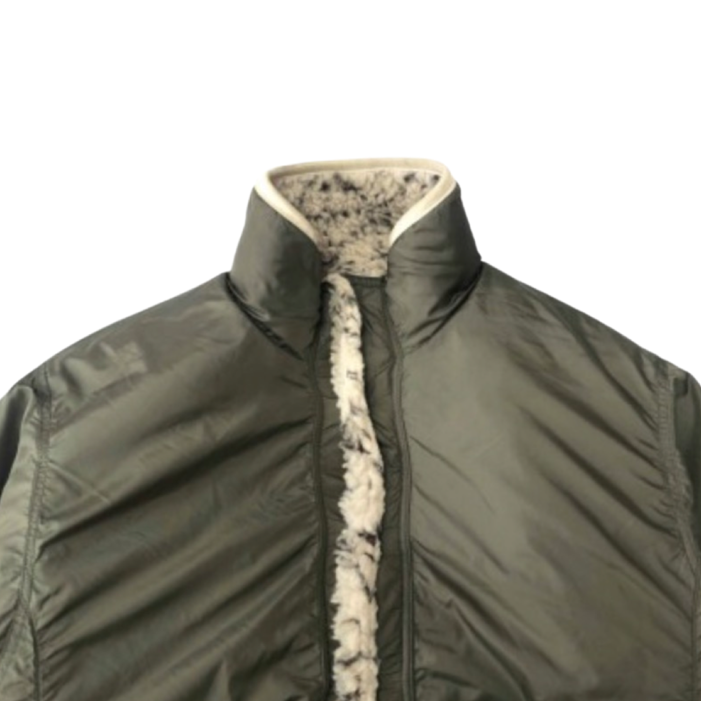 Sashiko Boa Fleece Cazadora Reversible