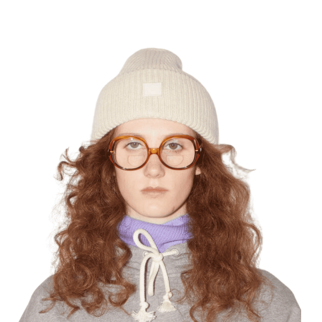Gorro con logo de cara pequeña
