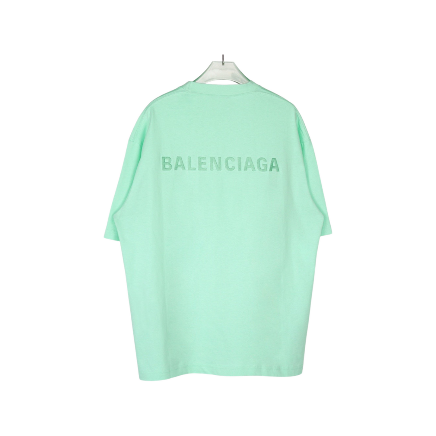 Camiseta verde neón Balenciaga de corte medio