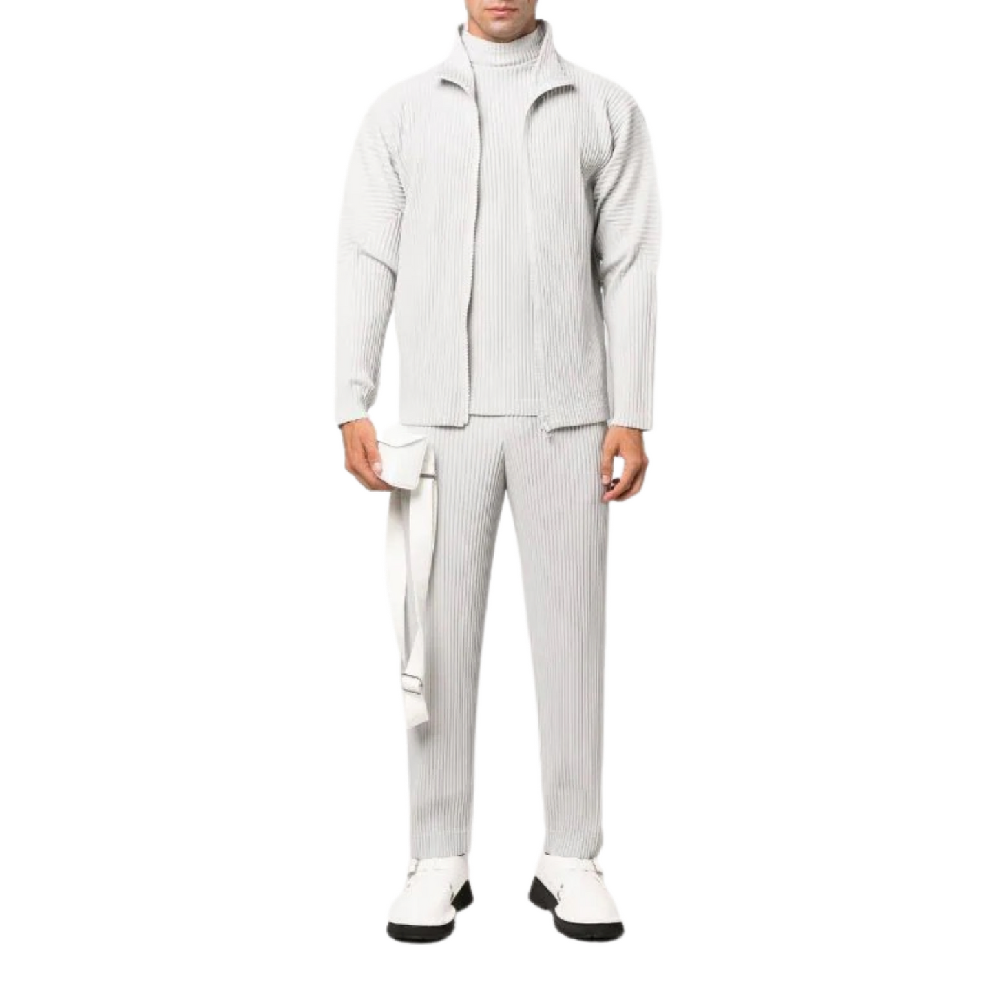 Straight Pants Homme Plissé