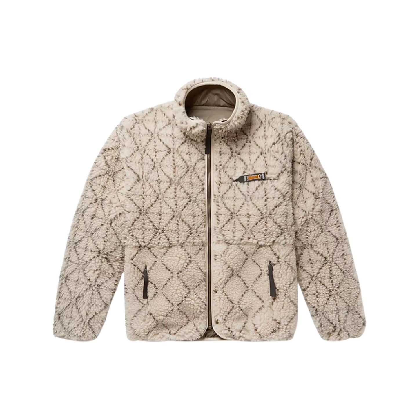 Sashiko Boa Fleece Cazadora Reversible