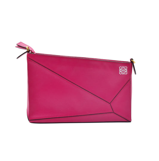 Bolsa Loewe Puzzle Clutch Fuchsia