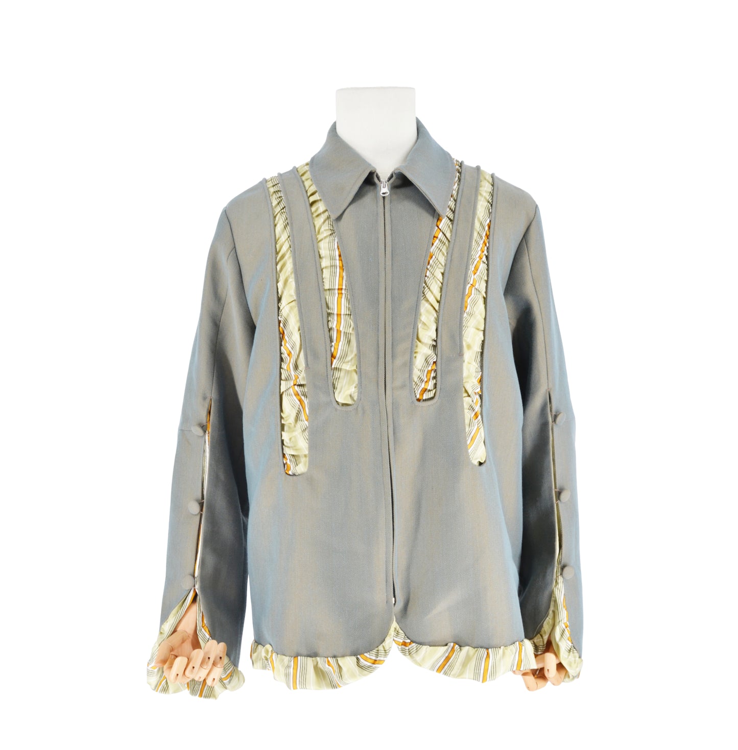 Chamarra Kiko Kostadinov Erasmus Gathered Jacket