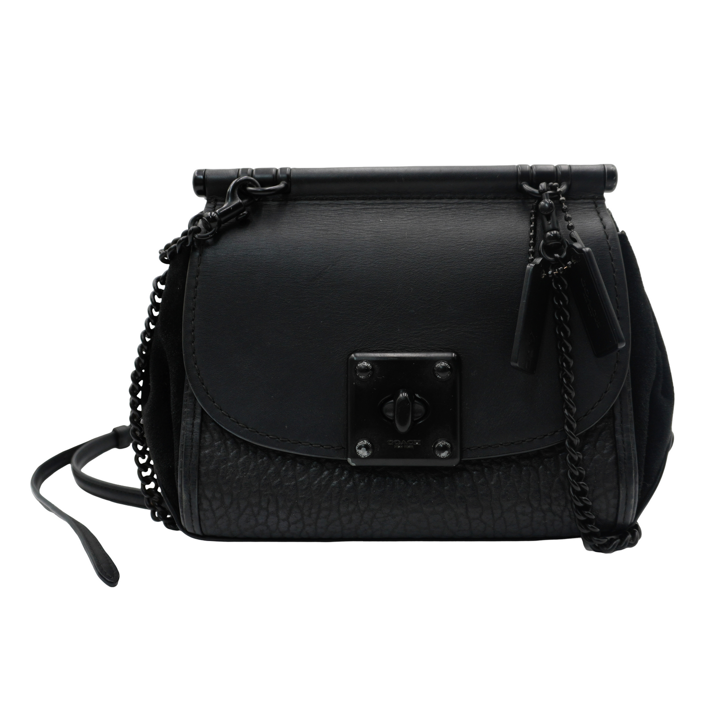 Bolsa Coach Page Shoulder Bag Mixed Leather