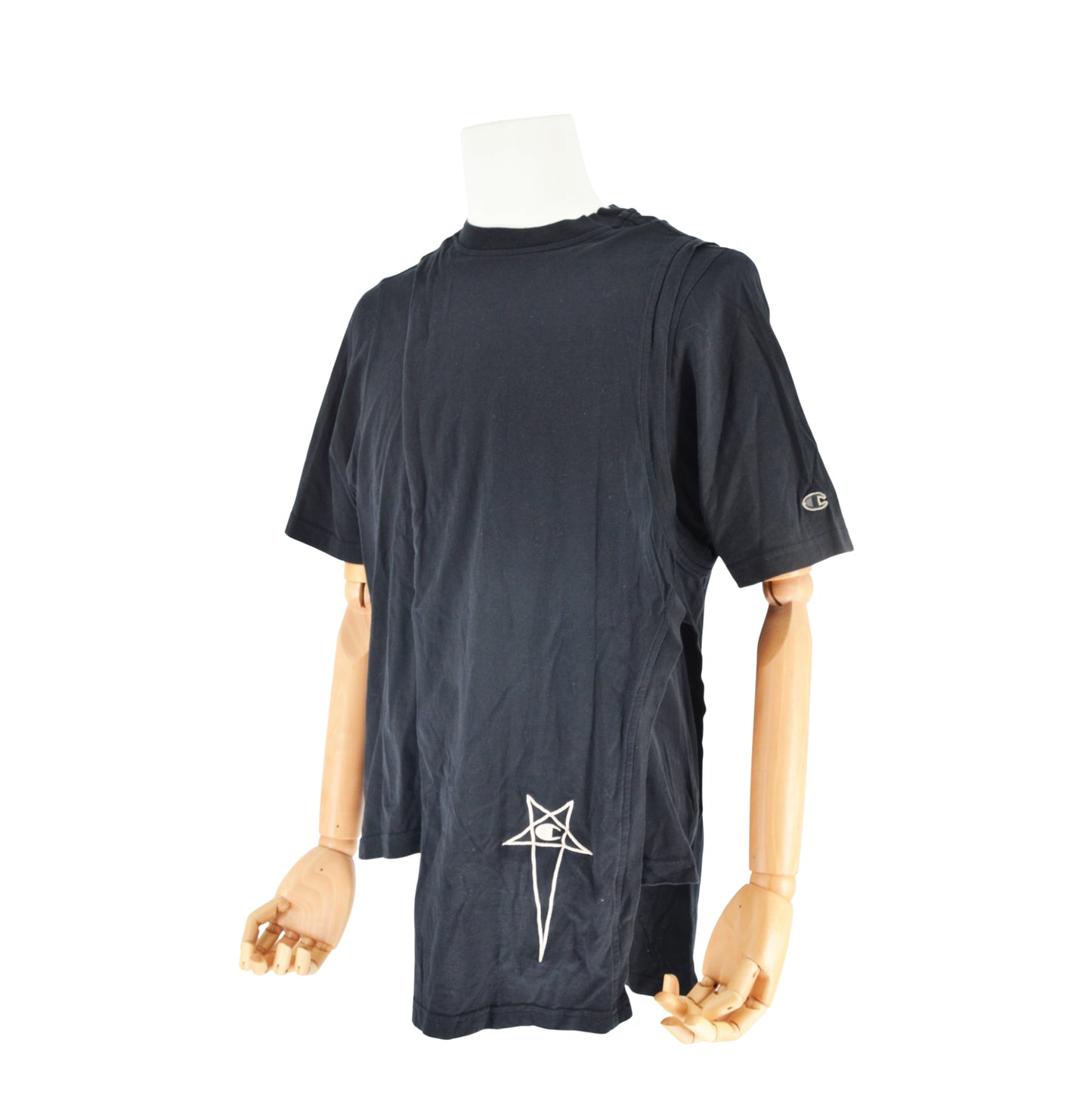 Playera Rick Owens x Champion Pentagram Logo