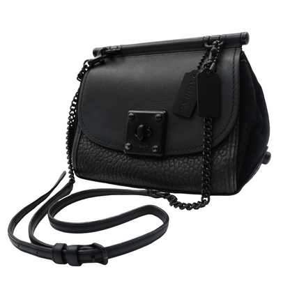 Bolsa Coach Page Shoulder Bag Mixed Leather