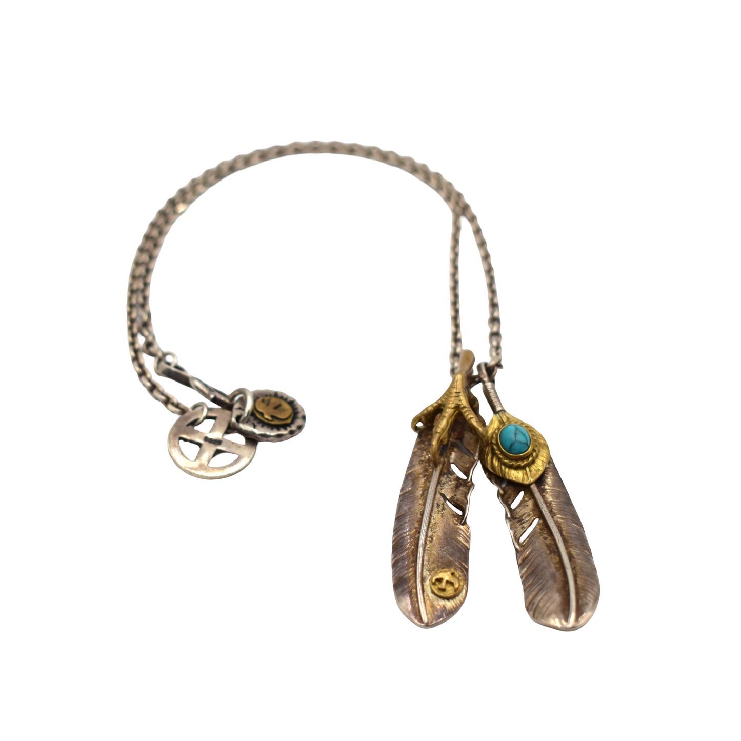 Collar Double Feahter Pendant Goro Takahashi .925