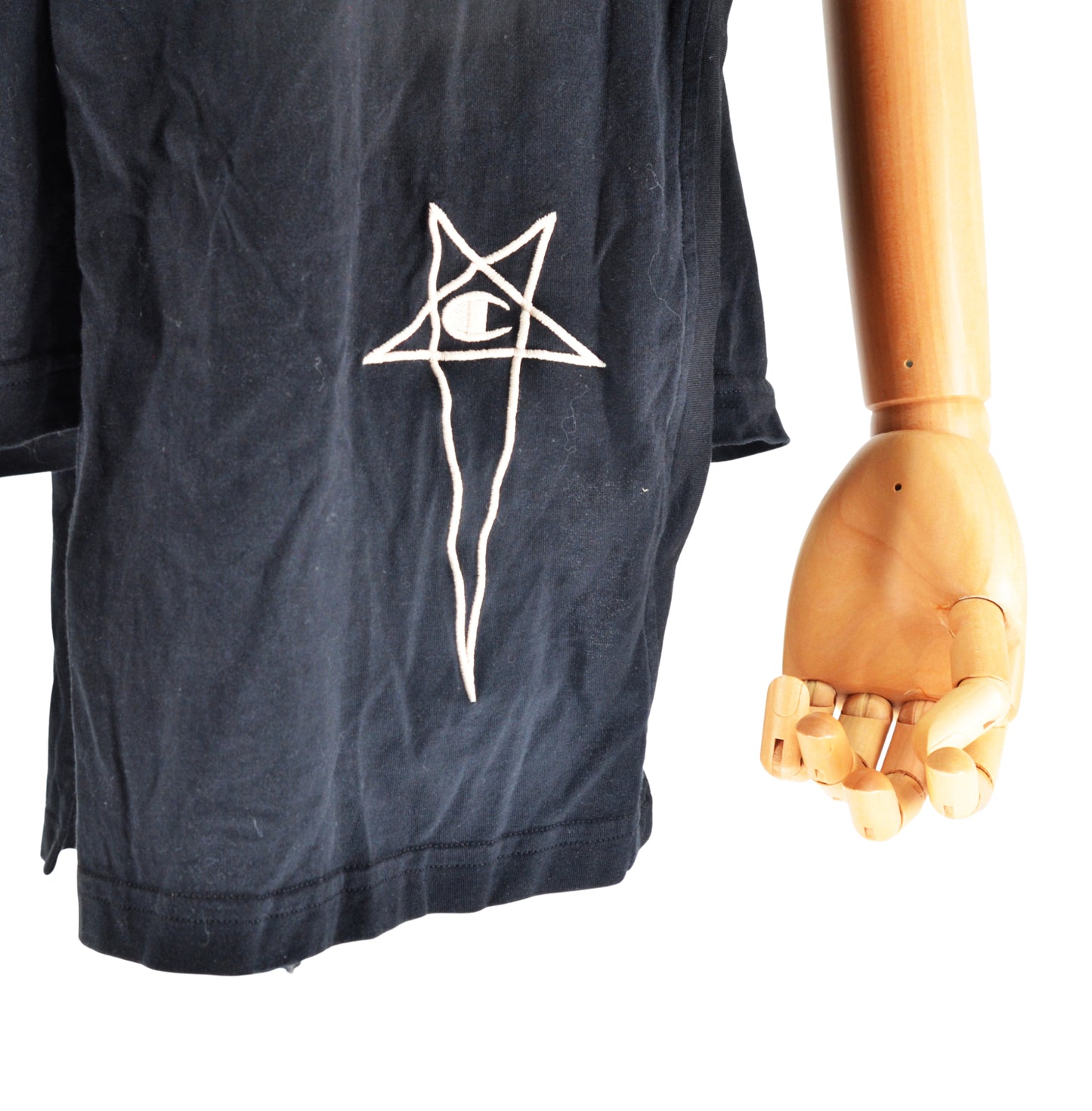Playera Rick Owens x Champion Pentagram Logo