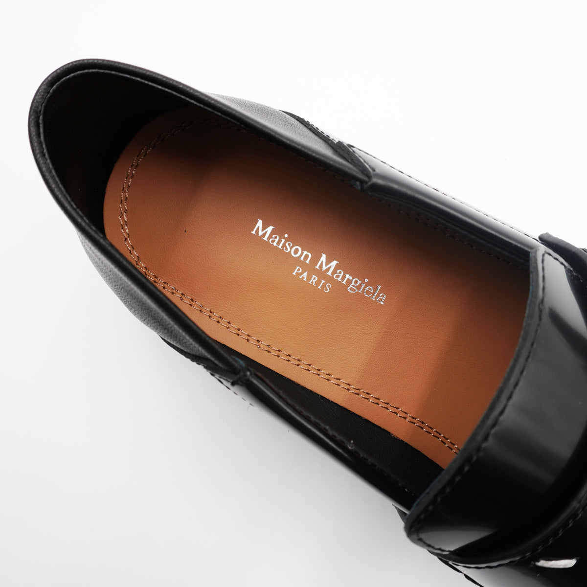 Zapato Maison Margiela Black Leather Loafers