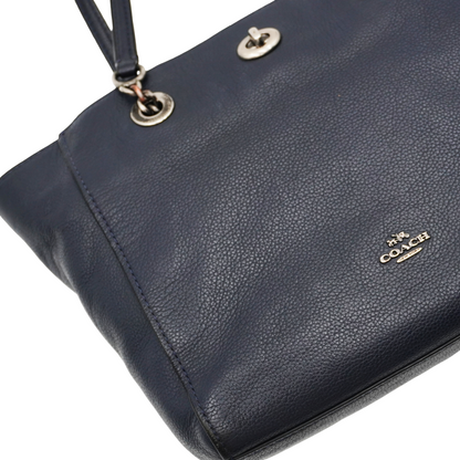 Tote Coach Leather with Chain Handles
