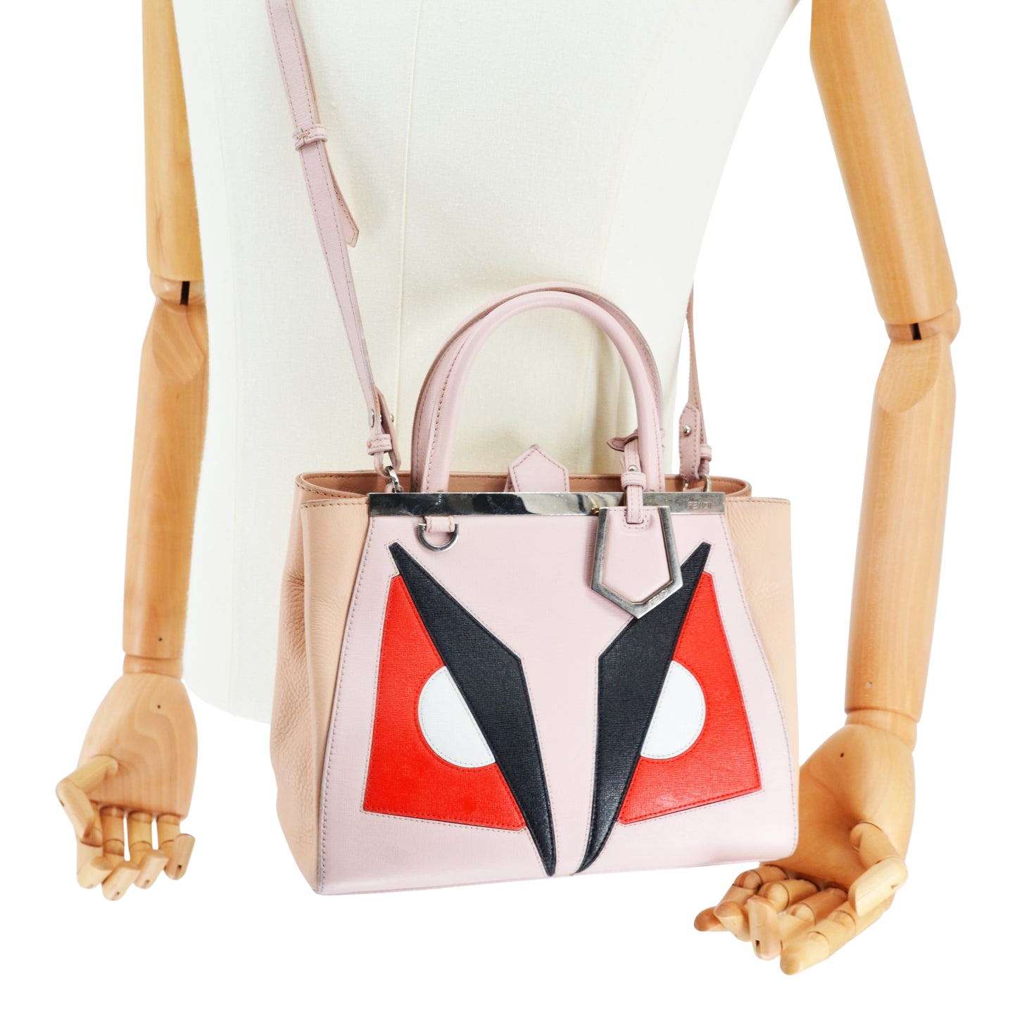 Bolsa Fendi 2Jours Monster Eyes Pink