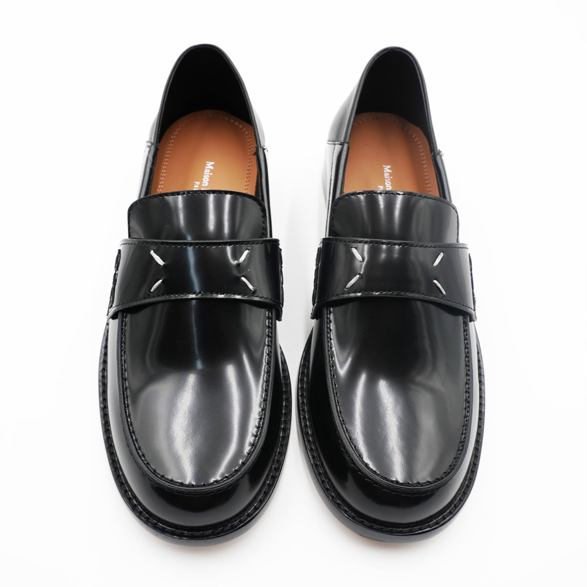 Zapato Maison Margiela Black Leather Loafers