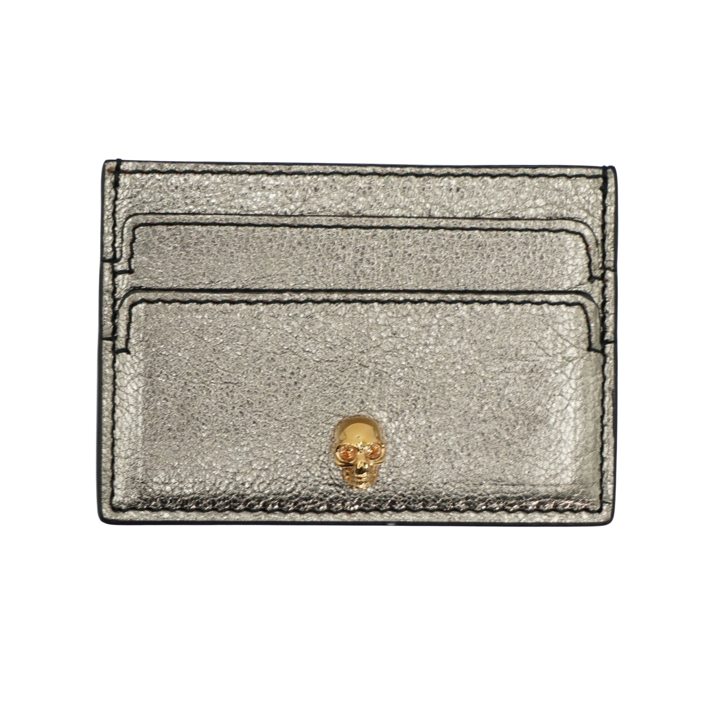 Tarjetero Alexander McQueen Skull Card Pack Silver