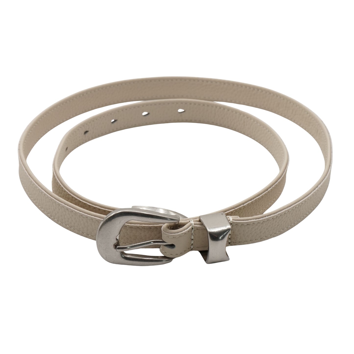 Our Legacy Cinturón 2 CM Leather Belt Beige