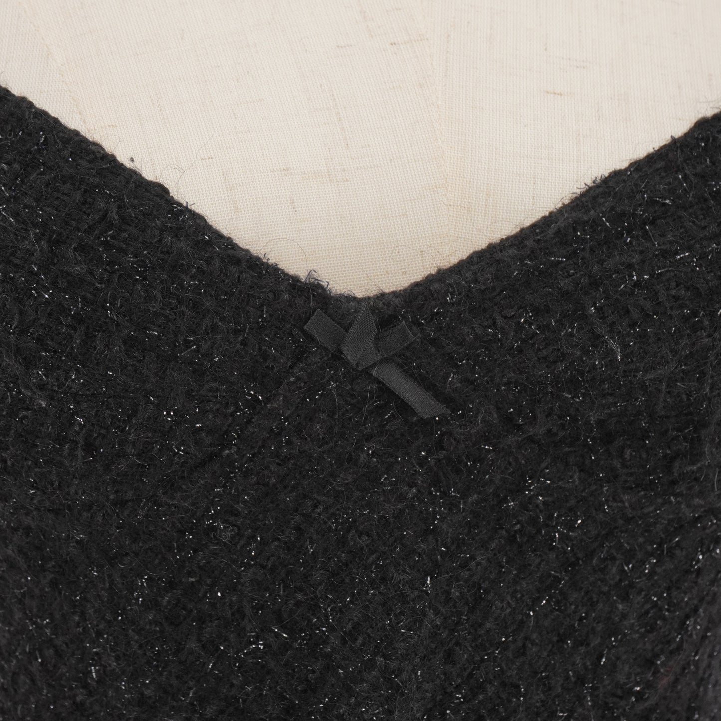 Blusa Alexander Wang Top Tweed Fray Bra Tank Top Black