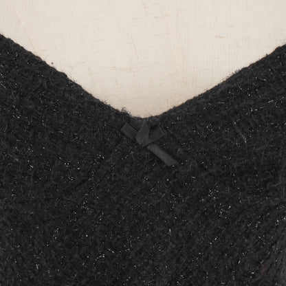 Blusa Alexander Wang Top Tweed Fray Bra Tank Top Black