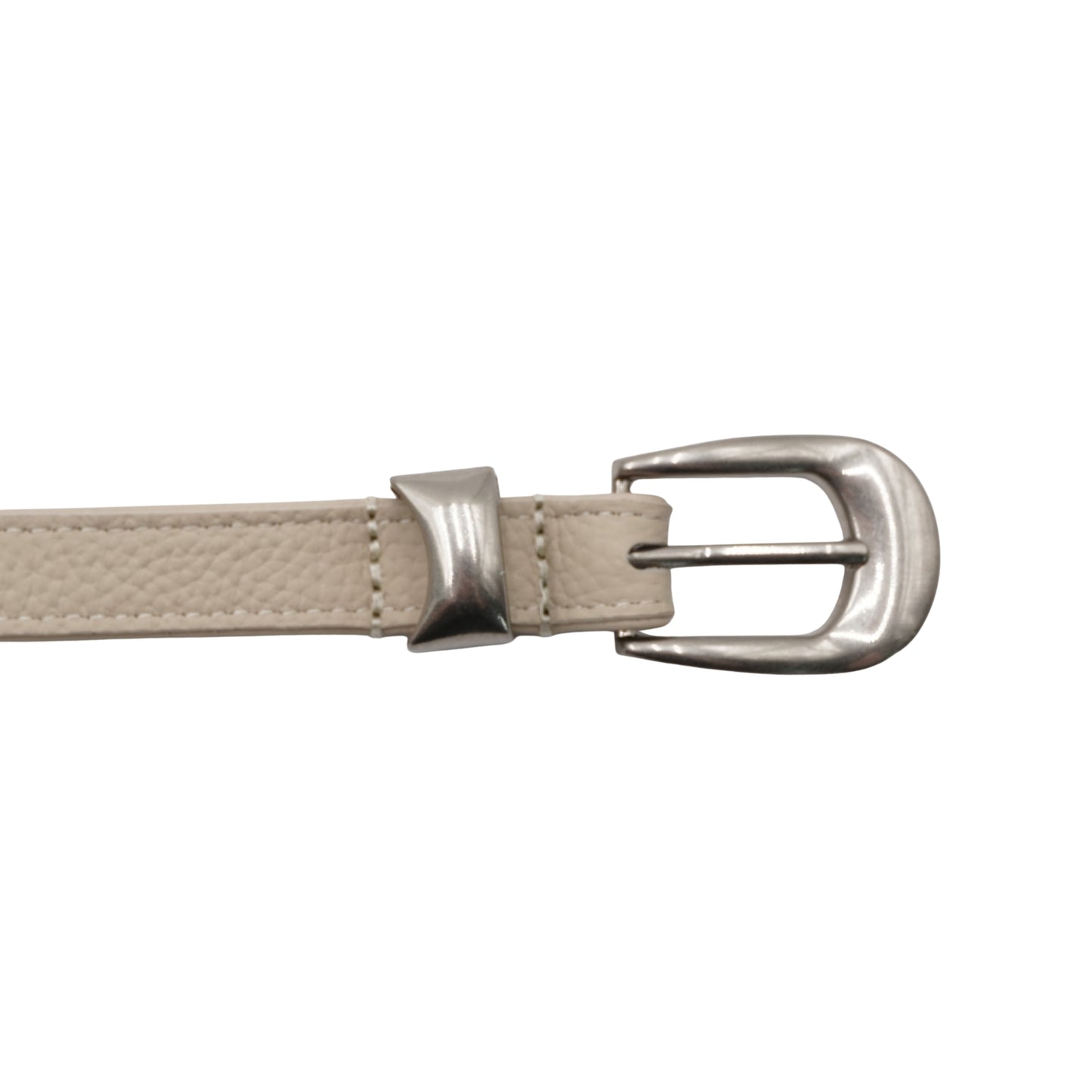 Our Legacy Cinturón 2 CM Leather Belt Beige