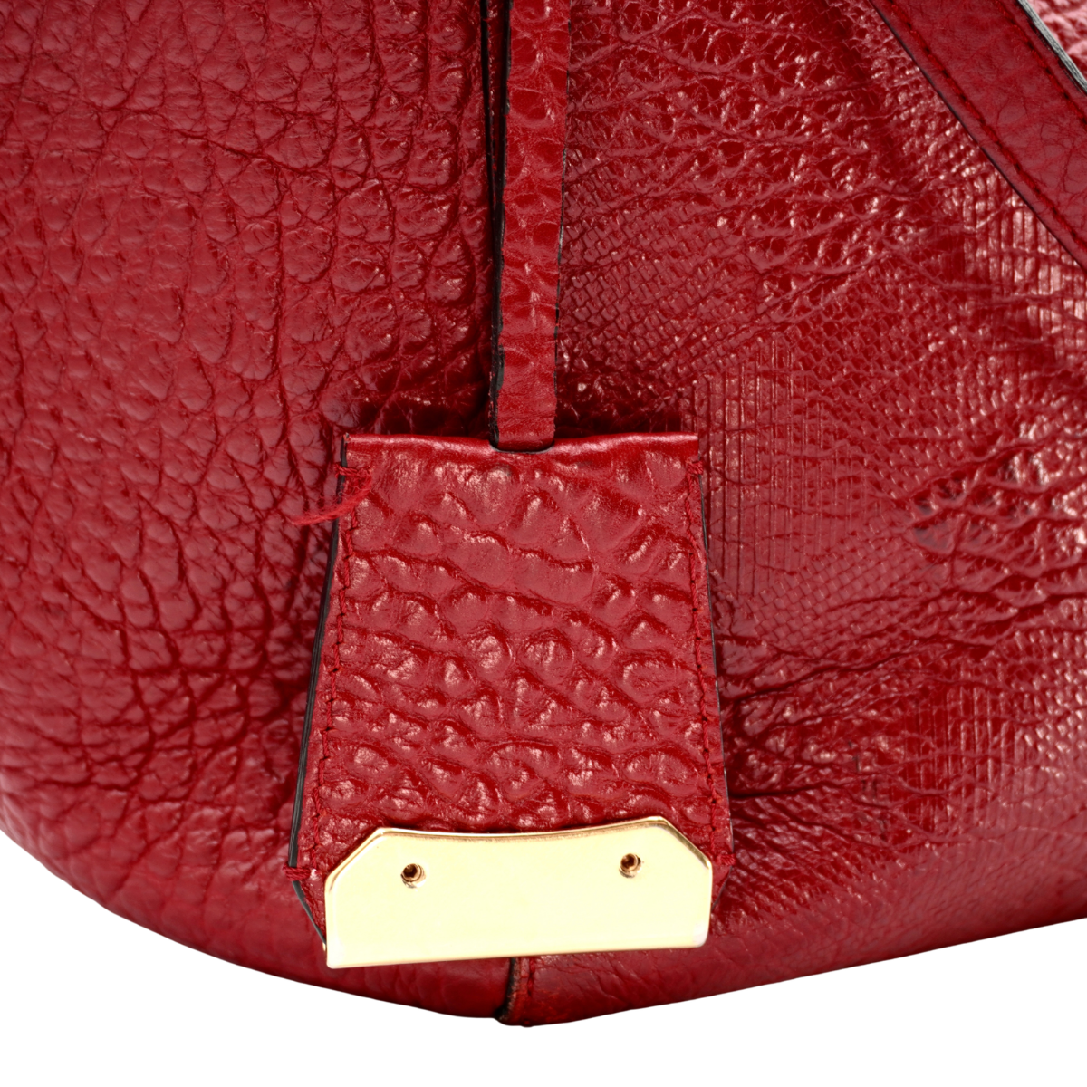 Bolsa Burberry Chichester Embossed Leather Tote