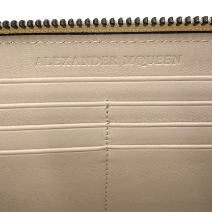 Cartera Alexander McQueen Skull Beige
