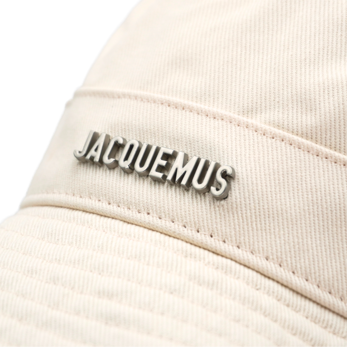 Bucket Hat Jacquemus Le bob Artichaut Crema Distressed