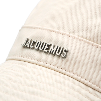 Bucket Hat Jacquemus Le bob Artichaut Crema Distressed