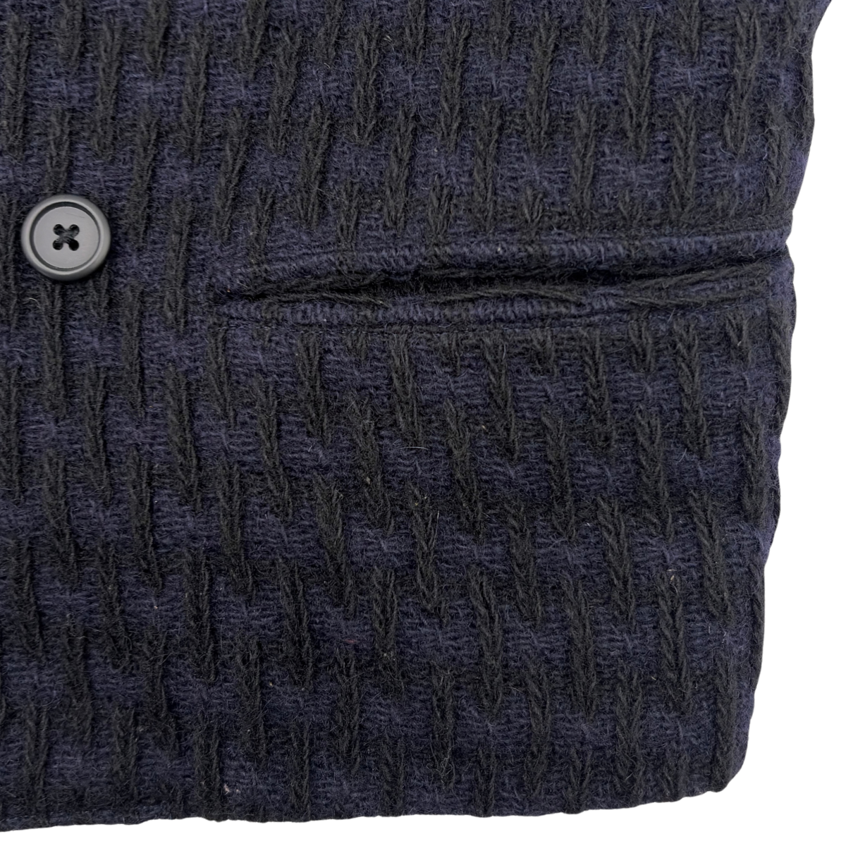 Saco Y's for Men Peak Lapel Knit Navy