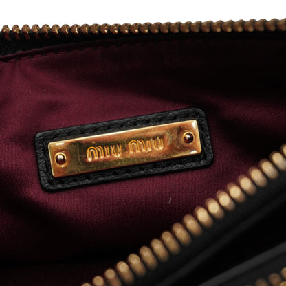 Miu Miu Bolsa Madras Leather Crossbody