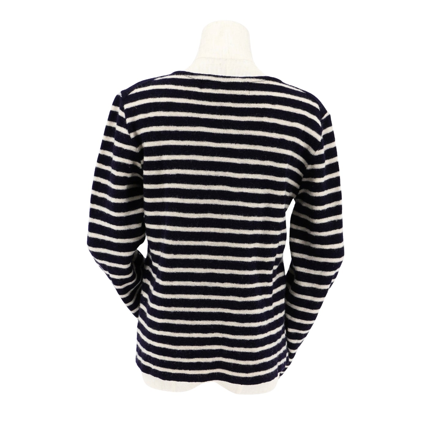 Suéter Comme des Garçons Striped Knit Red Heart Patch PLAY
