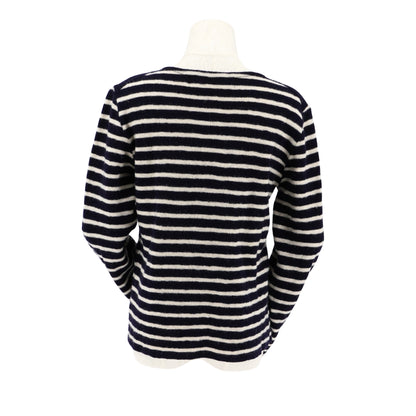 Suéter Comme des Garçons Striped Knit Red Heart Patch PLAY