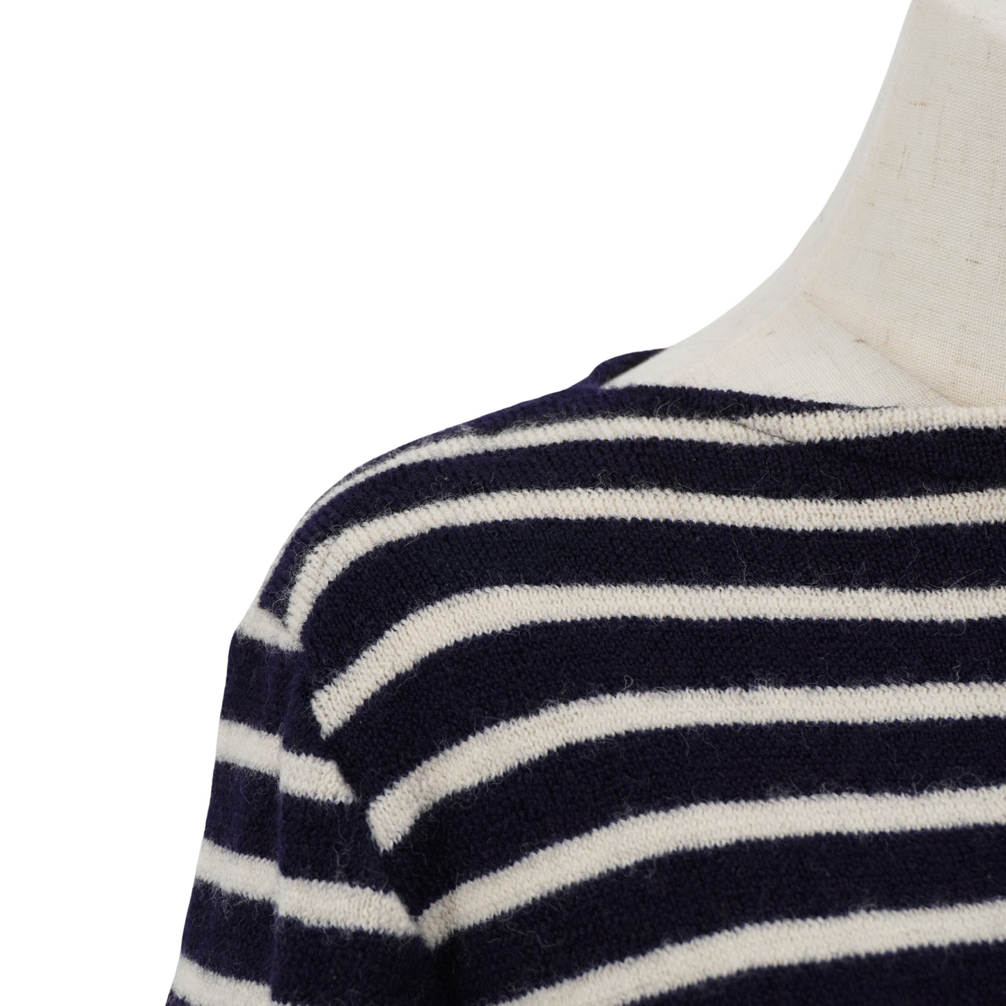 Suéter Comme des Garçons Striped Knit Red Heart Patch PLAY