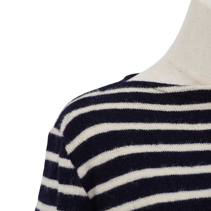 Suéter Comme des Garçons Striped Knit Red Heart Patch PLAY