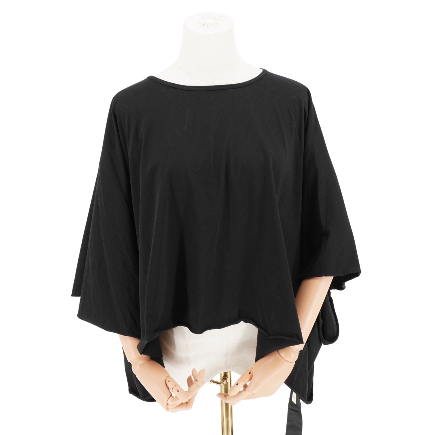Rick Owens Blusa DRKSHDW Cropped Batwing Black