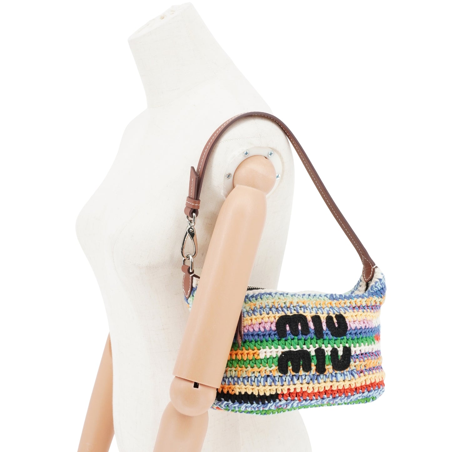 Bolsa Miu Miu de Hombro Crochet