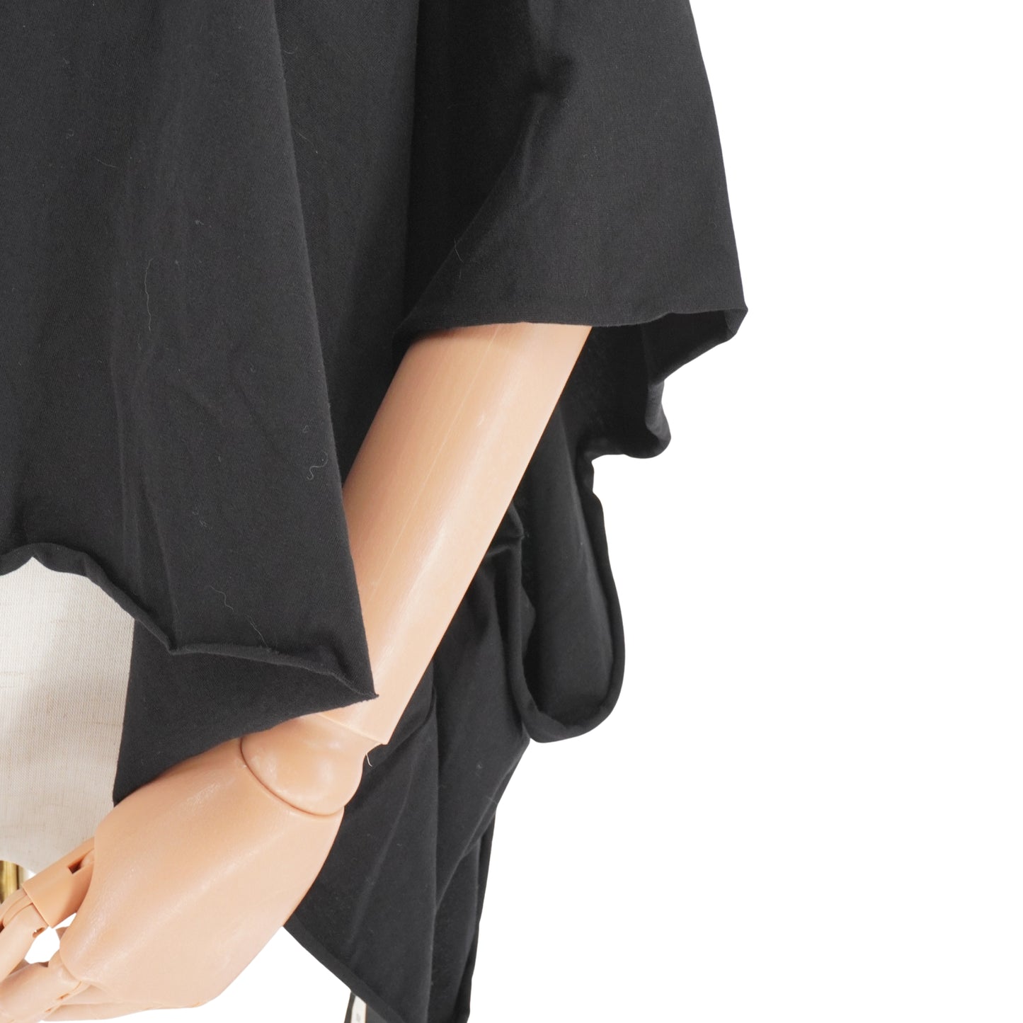 Rick Owens Blusa DRKSHDW Cropped Batwing Black