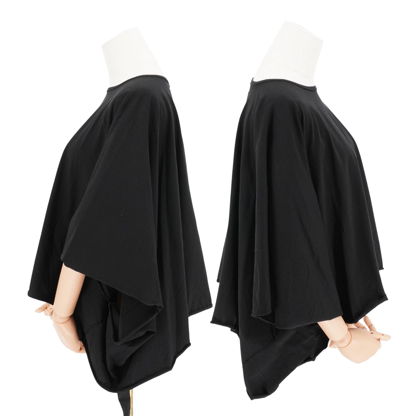 Rick Owens Blusa DRKSHDW Cropped Batwing Black