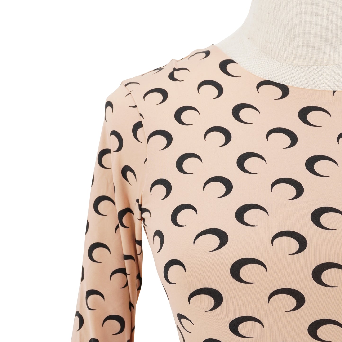 Marine Serre Playera Moon Print Manga Larga