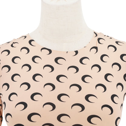 Marine Serre Playera Moon Print Manga Larga
