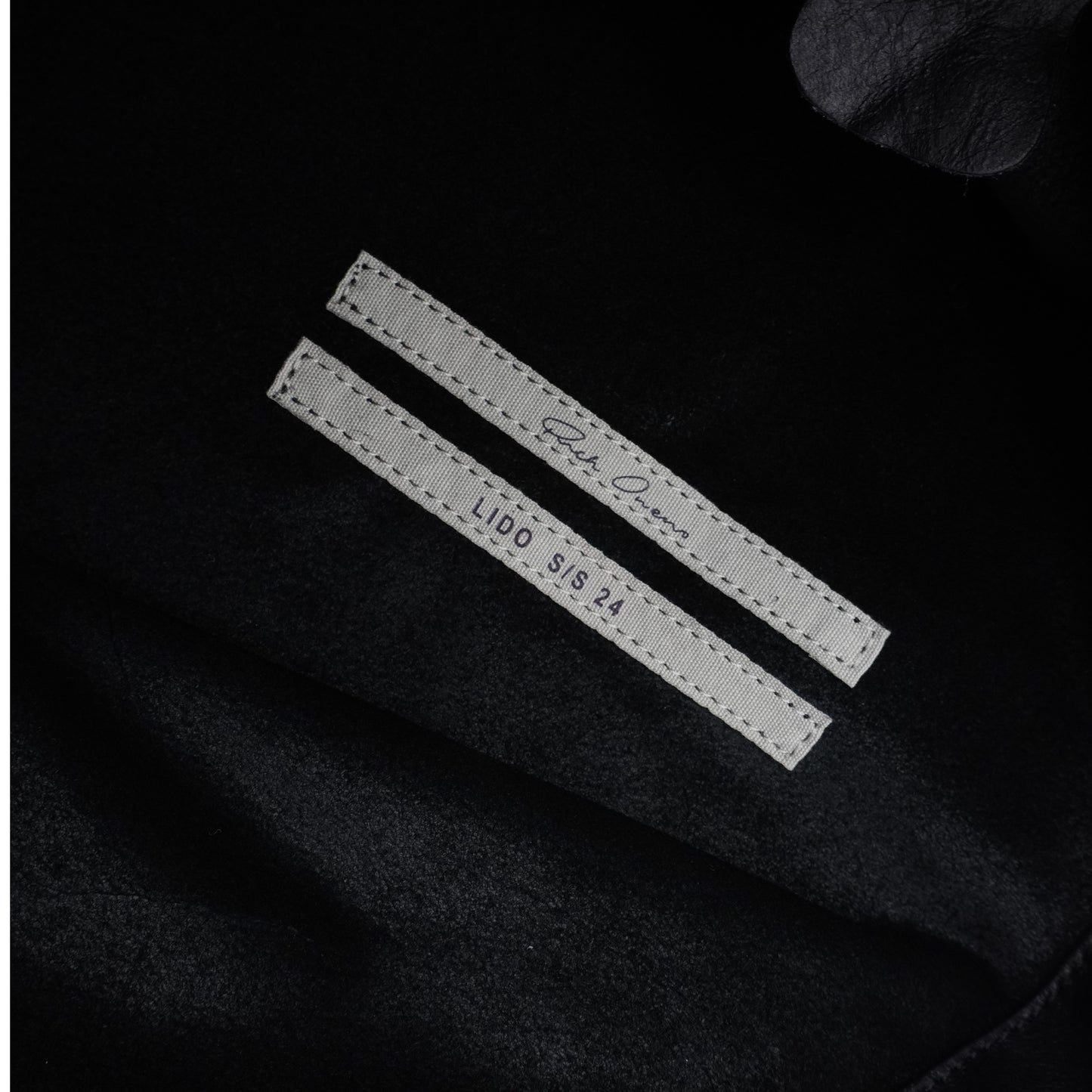 Backpack Rick Owens Leather Drawstring Lido