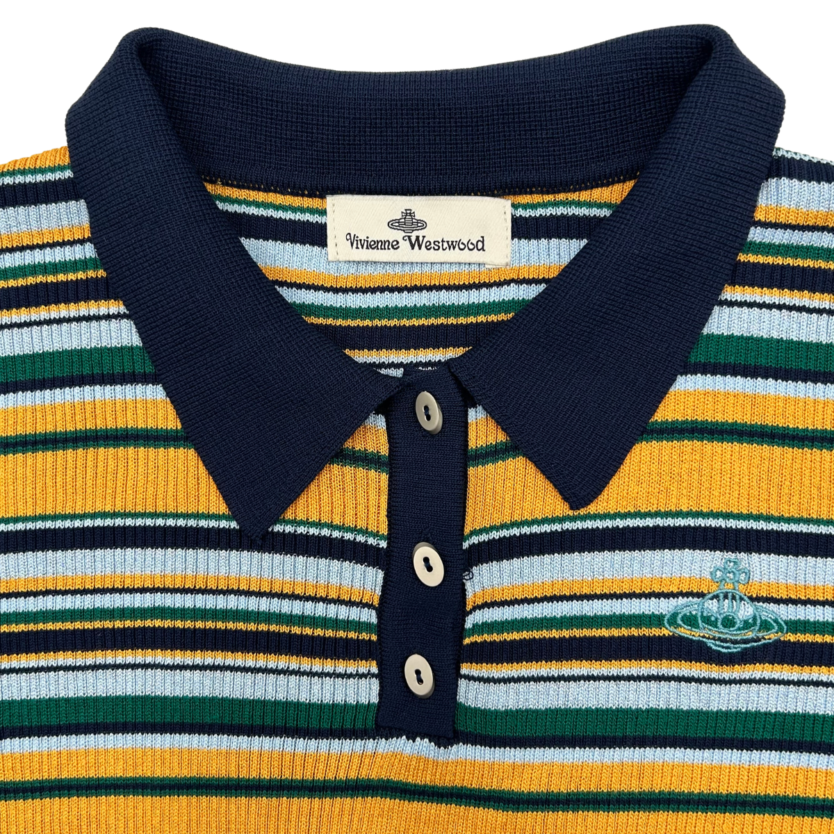 Playera Polo Vivienne Westwood Striped Knit