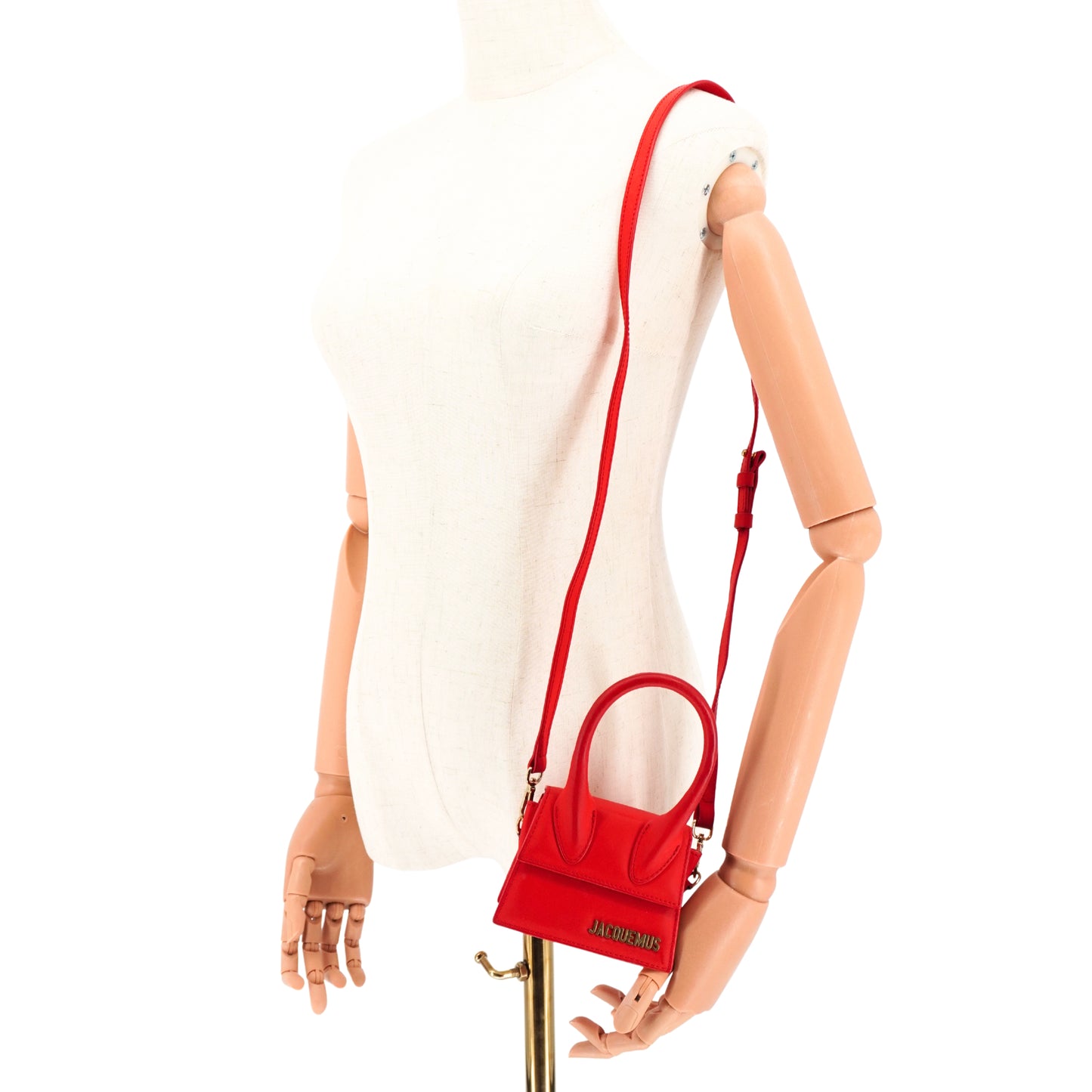 Jacquemus Bolsa Le Chiquito Rojo Mate