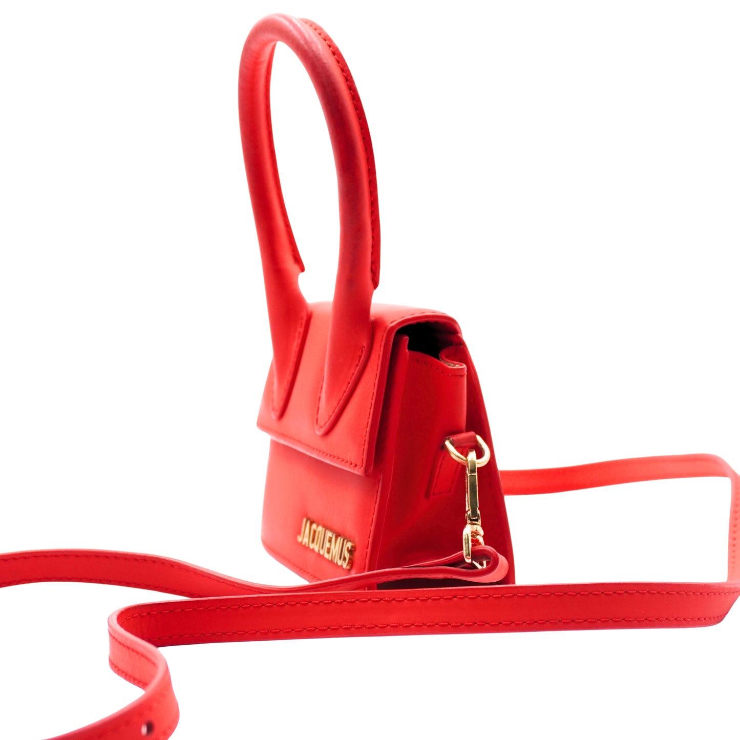 Jacquemus Bolsa Le Chiquito Rojo Mate