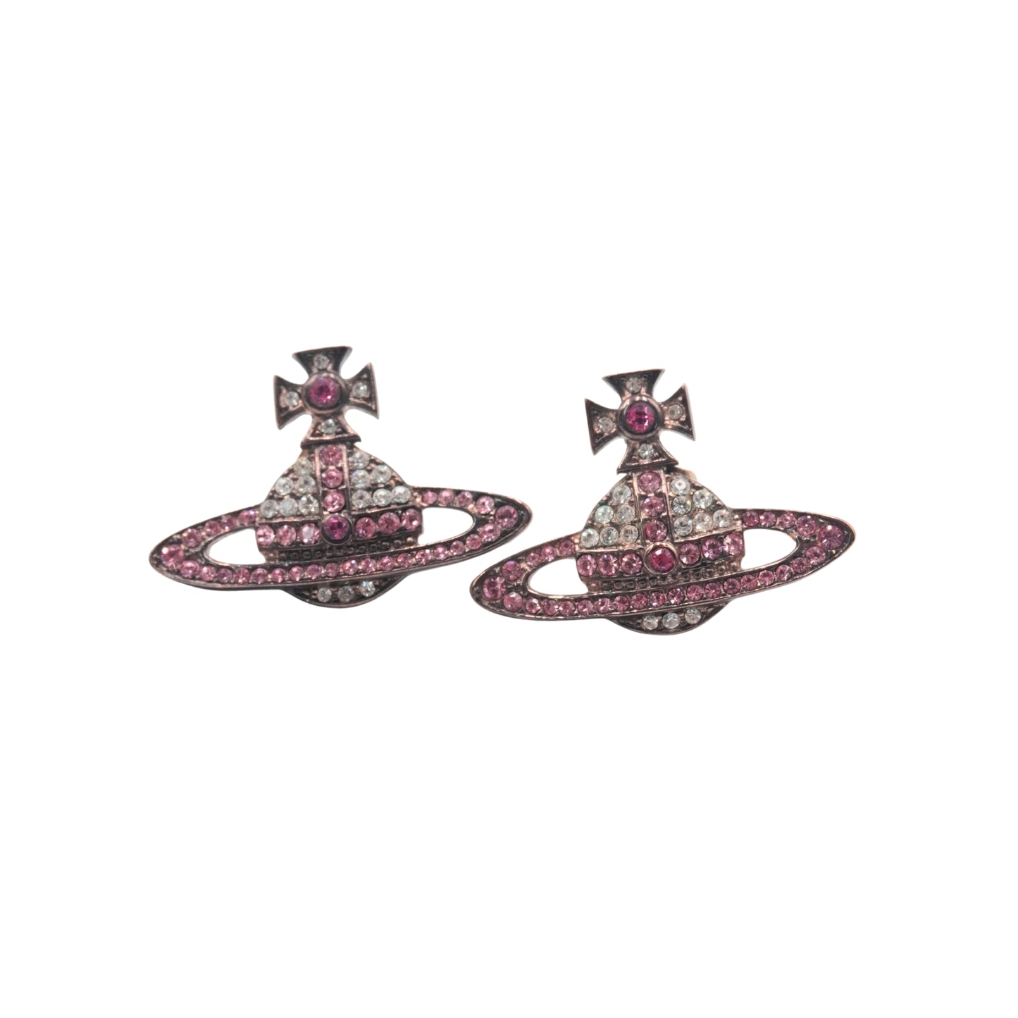 Aretes Vivienne Westwood Saturn Rose Gold