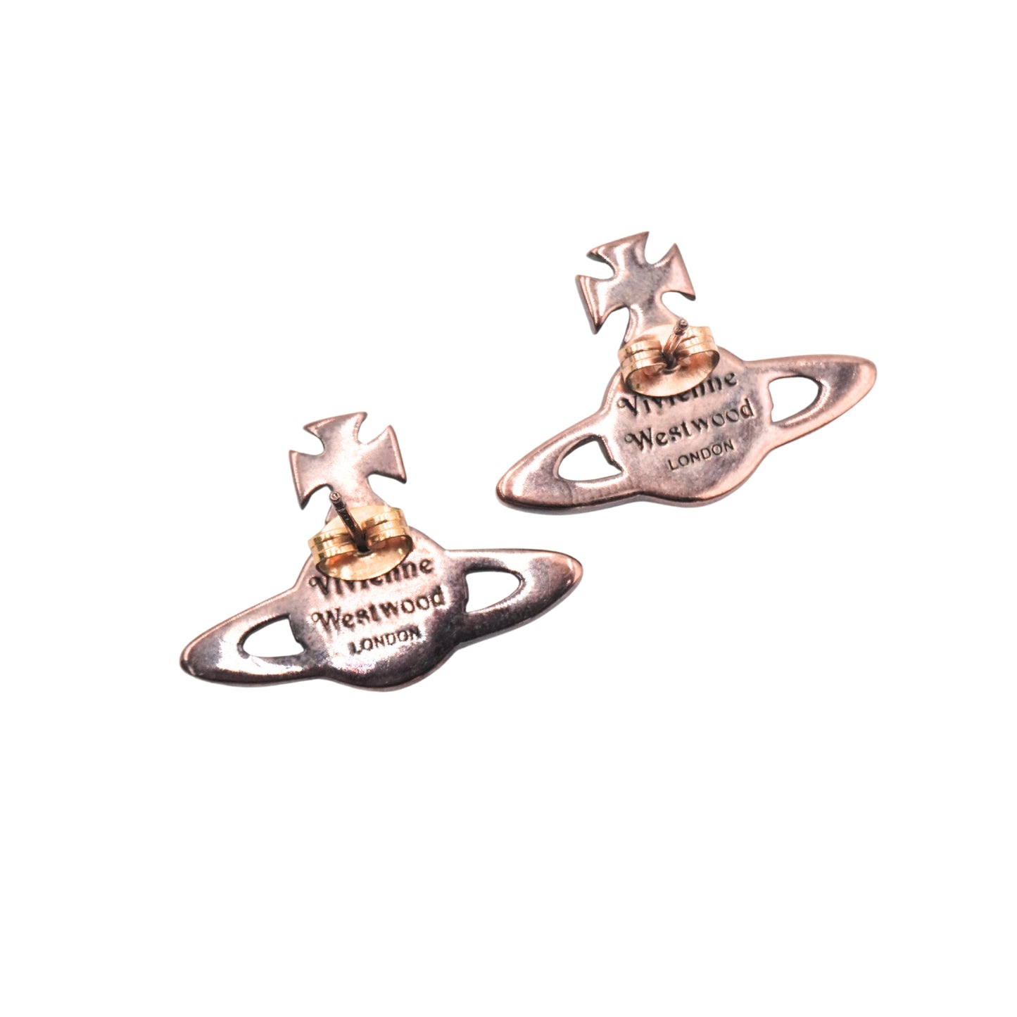 Aretes Vivienne Westwood Saturn Rose Gold