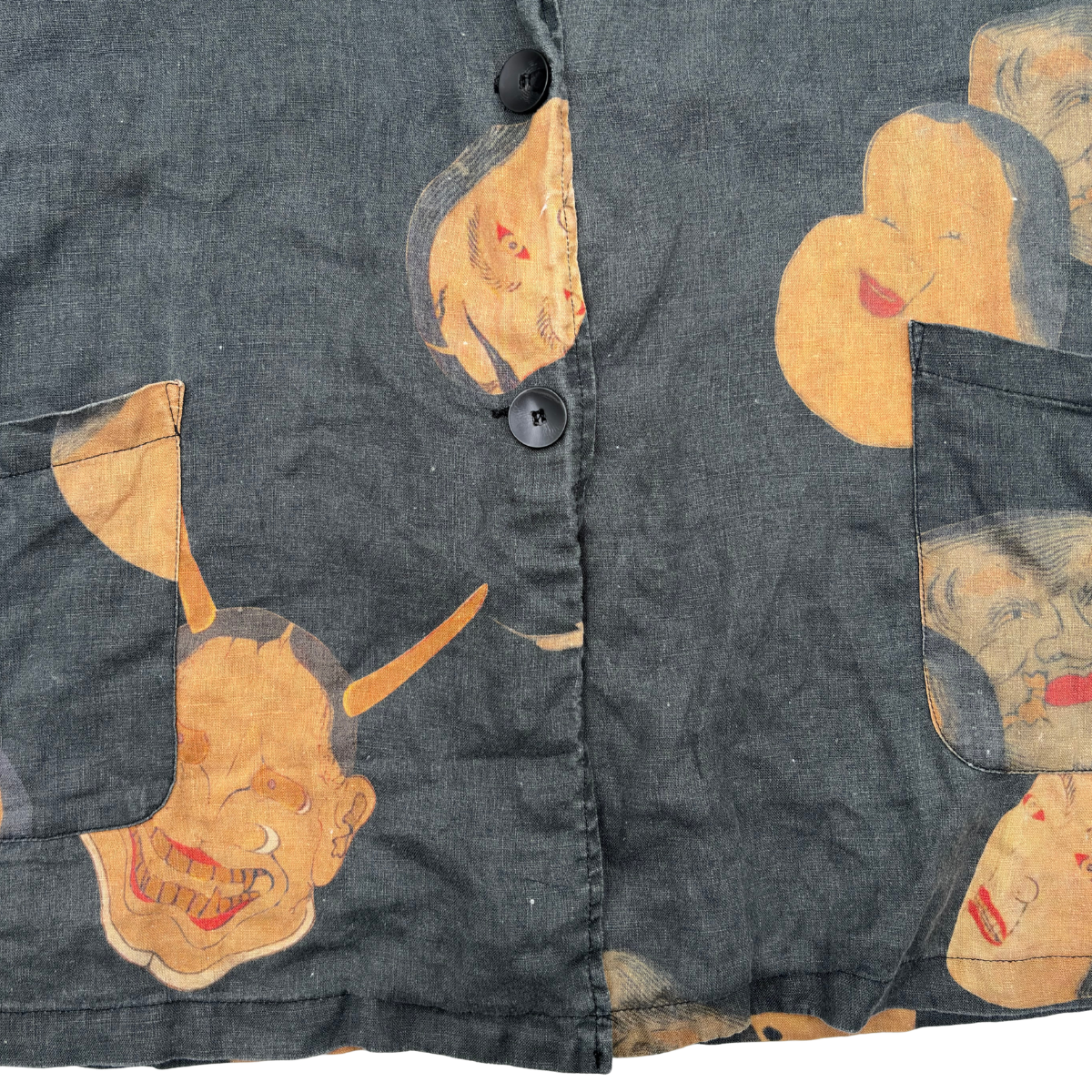 Camisa Uma Wang Noh Mask