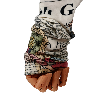 Playera John Galliano Newspaper Print Long Sleeve