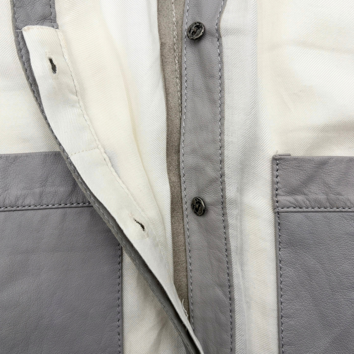 Camisa Helmut Lang Sheepskin Trimmed Shirt