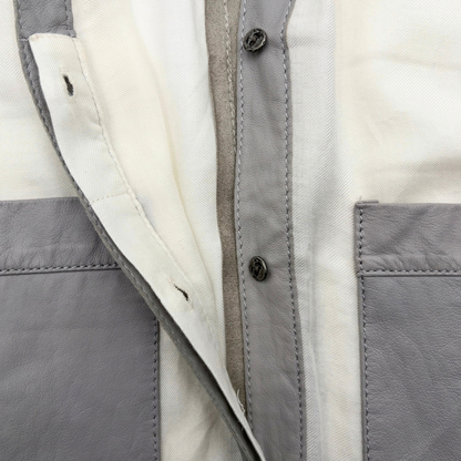 Camisa Helmut Lang Sheepskin Trimmed Shirt