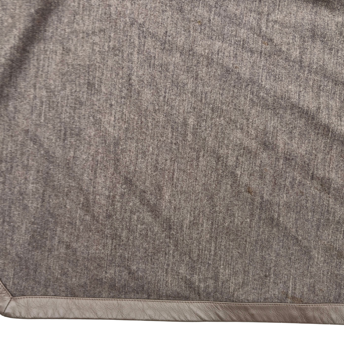 Chamarra Helmut Lang Wool Leather Trim Gris
