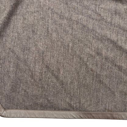 Chamarra Helmut Lang Wool Leather Trim Gris