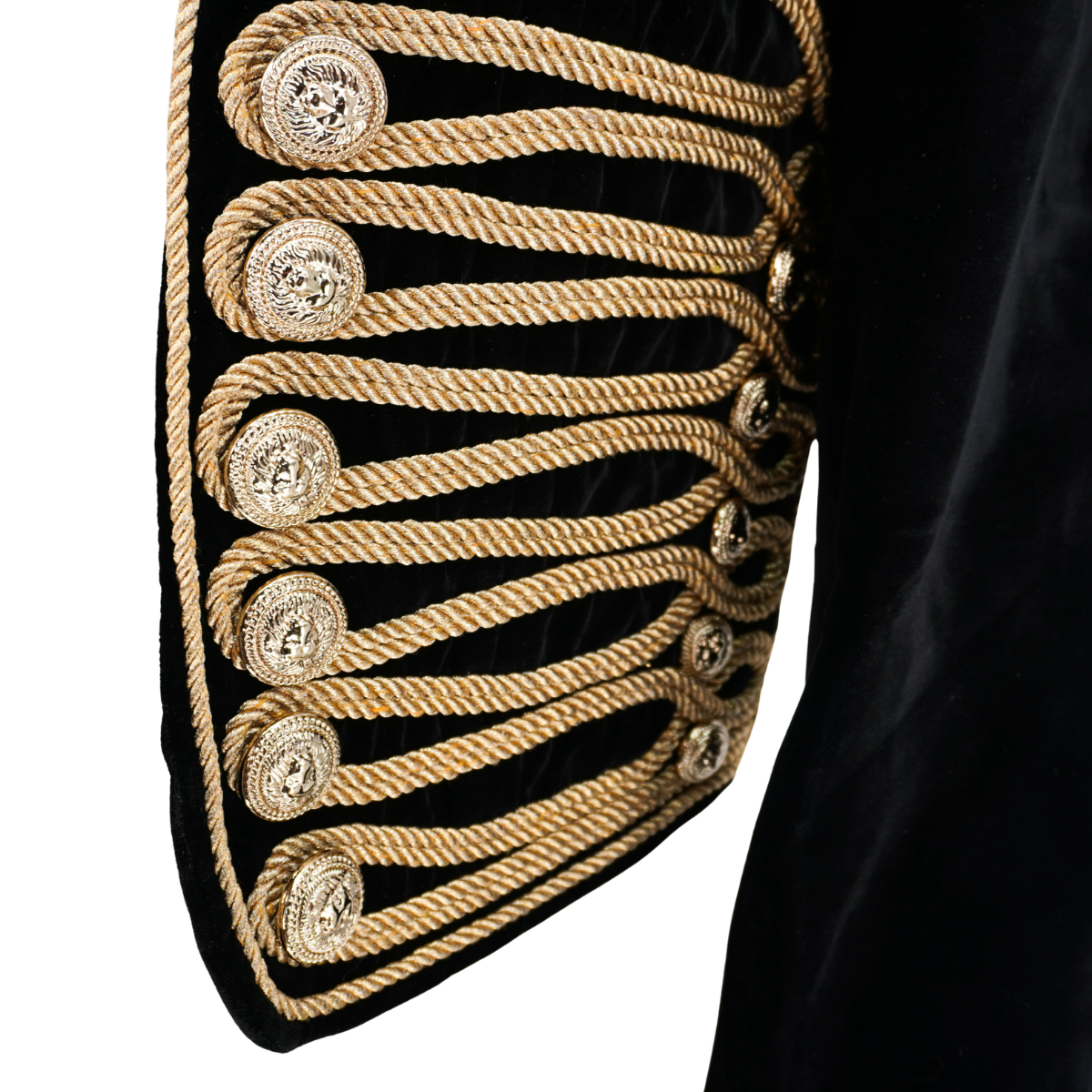 Chamarra Balmain Velvet Military